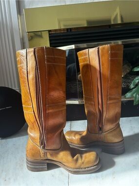 Frye Boots real leather tan size 6.5/7